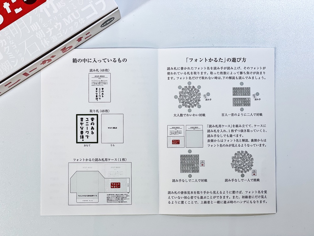 フォントかるた　遊び方案内